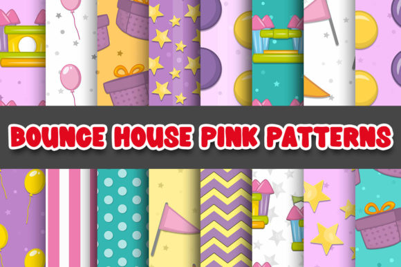 Download Bounce House Pink Patterns Papers - Premium Resources