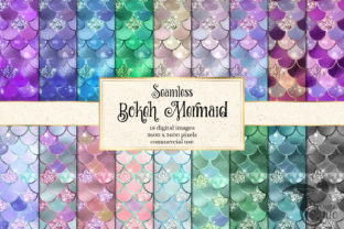 Download Bokeh Mermaid Digital Paper - Mermaid digital paper Collection