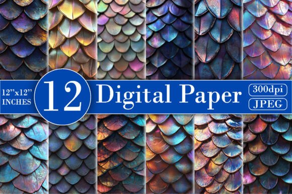 Download Pastel Mermaid Digital Paper - Mermaid digital paper Collection