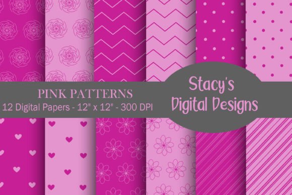 Download Pink Digital Papers - Pink Patterns - Premium Resources