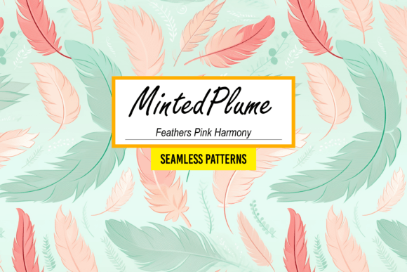 Download MintedPlume: Feathers Pink Patterns - Premium Resources