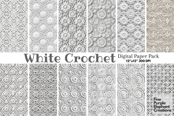 Download White Granny Squares Crochet Texture - Squares Collection