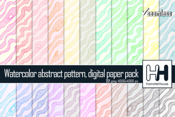 Download Watercolor Diagonal Striped Paper Pack - Striped paper Collection