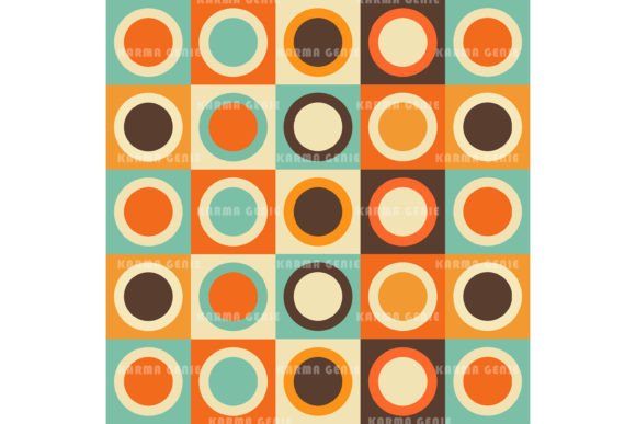Download Retro Squares &amp; Circles Pattern - Squares Collection